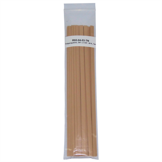 Polyvance Polypropylene Strip; 3/8&rdquo; x 1/16&rdquo;; 30 ft.; Tan