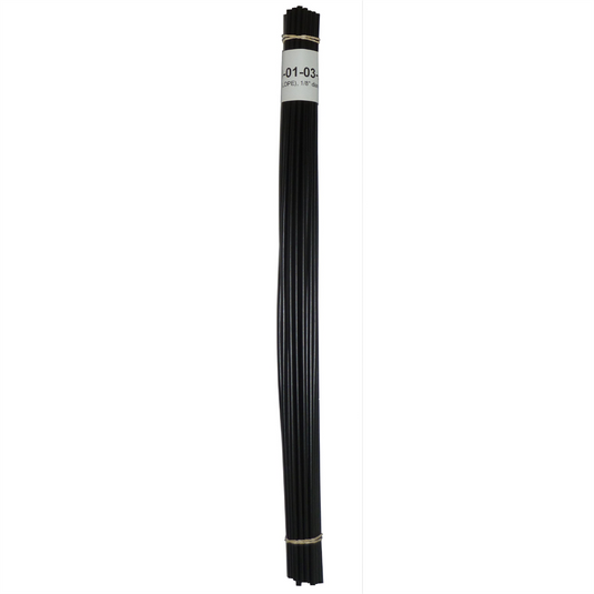 Polyvance Polyethylene Rod (LDPE); 1/8&rdquo; diameter; 30 ft.; Black