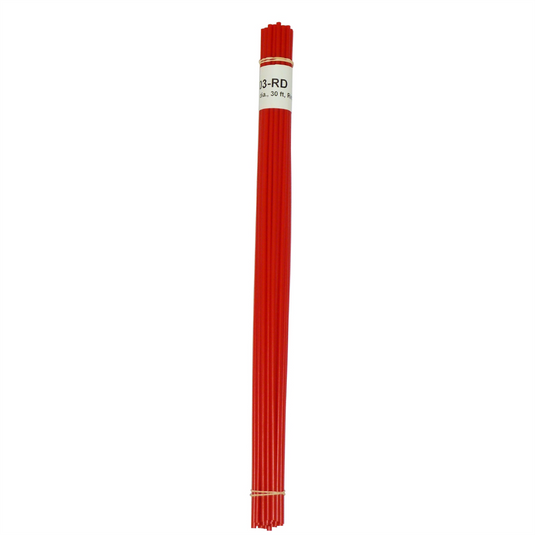 Polyvance Polyethylene Rod (LDPE); 1/8&rdquo; diameter; 30 ft.; Red
