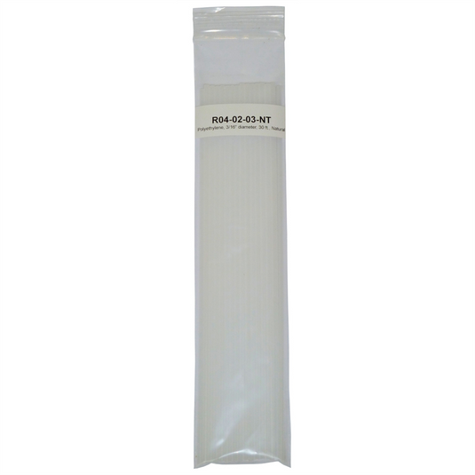 Polyvance Polyethylene Rod (LDPE); 3/16&rdquo; diameter; 30 ft.; Natural