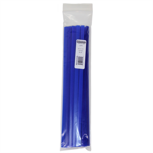 Polyvance Polyethylene Strip (LDPE;) 3/8&rdquo; x 1/16&rdquo;; 30 ft.; Blue