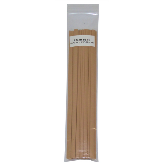 Polyvance Polyethylene Strip (LDPE;) 3/8&rdquo; x 1/16&rdquo;; 30 ft.; Tan