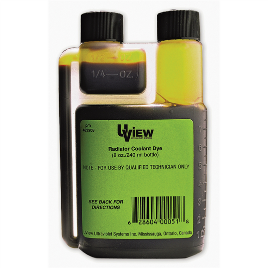 UVIEW RADIATOR COOLANT DYE 8 OZ BOTTLE
