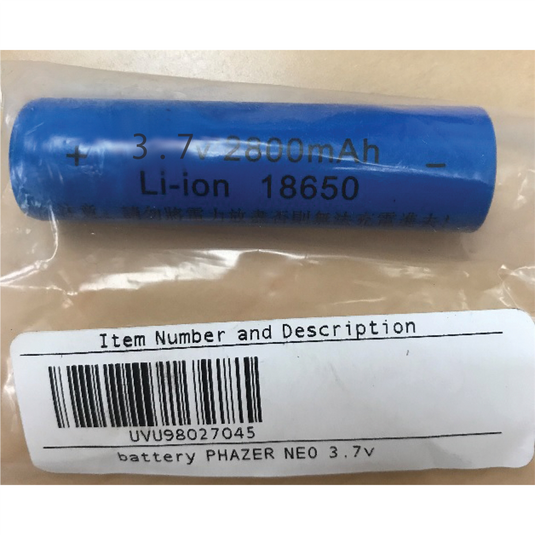 UVIEW battery PHAZER NEO 3.7v