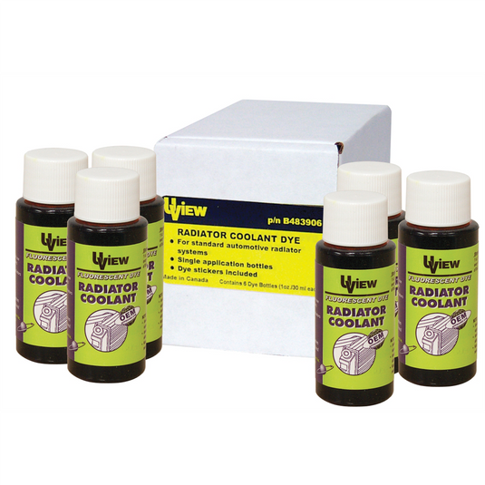UVIEW RADIATOR COOLANT DYE 6 - 1OZ BOTTLES
