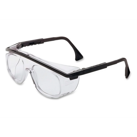 Uvex GLA SAF OVER BLK/CLEAR