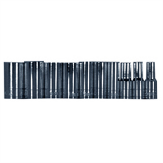 V-8 Tools SOC SET 1/4 10PC MM SEMI-LG