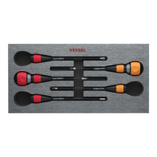 Vessel Tools Ball Ratchet Screwdriver 2pc Replace Blade