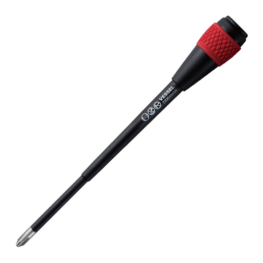 Vessel No.2200B Ball Ratchet Screwdriver Reversible Blade PH2x150