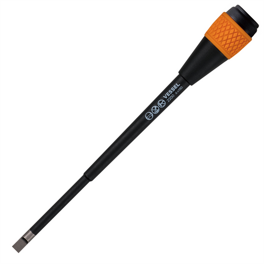 Vessel Tools Ball Ratchet Screwdriver Reversible Blade S6 x 150