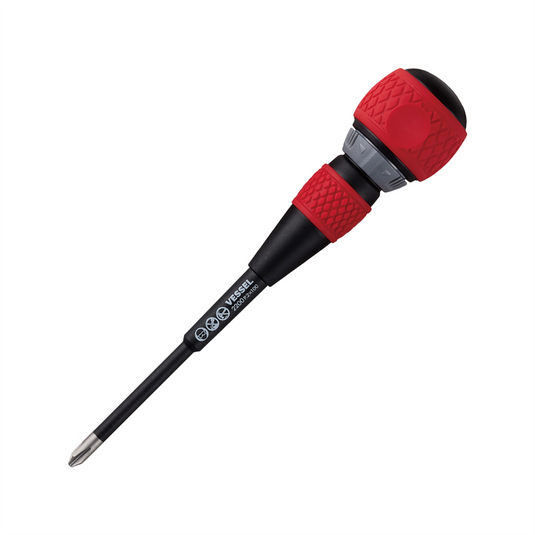 Vessel Tools No.2200 Ball Ratchet Screwdriver PH2x100