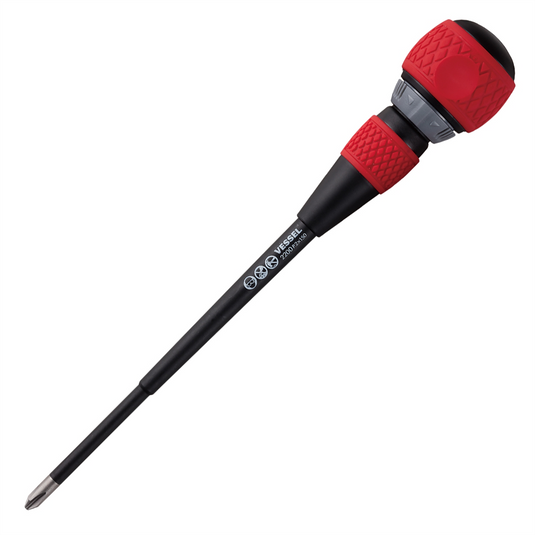 Vessel Tools No.2200 Ball Ratchet Screwdriver PH2x150