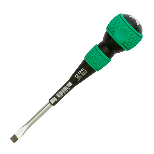 Vessel No.230 Ball Grip Tang-Thru Screwdriver 5.5x75