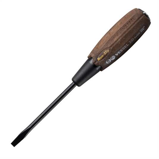 Vessel No.330 Wood-Compo Tang-Thru Screwdriver 6x100