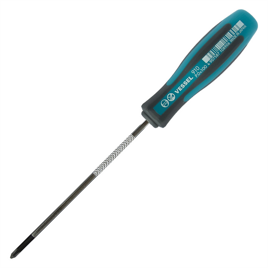 Vessel No.910 MEGADORA Thin Shank Screwdriver PH0x100