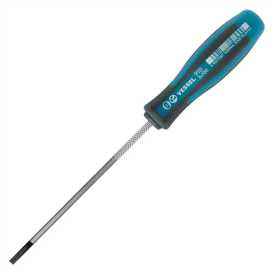Vessel No.910 MEGADORA Thin Shank Screwdriver 3x100