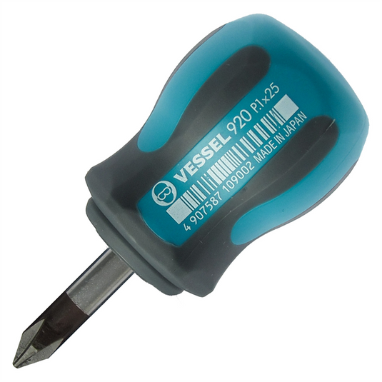 Vessel No.920 MEGADORA Stubby Screwdriver PH1x25