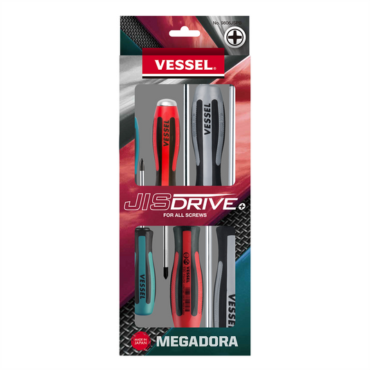 VESSEL MEGADORA JIS Screwdriver 6PCS. Set
