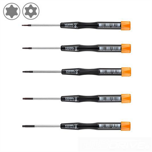 Vessel Tools Micro Screwdrivers Set (Torx 5pcs)
