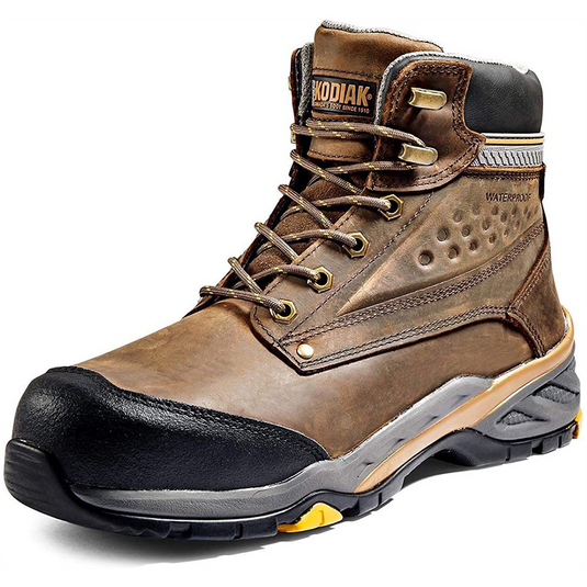 Workwear Outfitters Kodiak Crusade Comp. Toe Waterproof Brown Boot; Size 14W