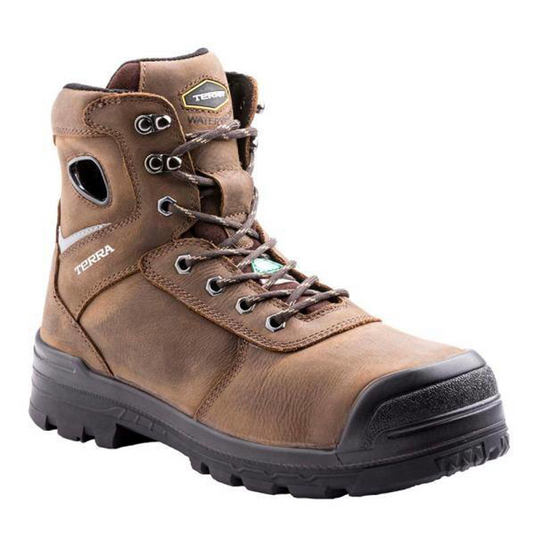 Workwear Outfitters Terra Marshal 6"" Comp. Toe WP Work Boot; Size 7W