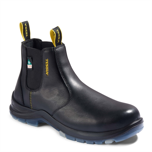 Workwear Outfitters Terra Murphy Chelsea Soft Toe EH Black Boot Size 7M