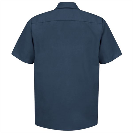 Workwear Outfitters Men's Short Sleeve Indust. Work Shirt Navy; Small