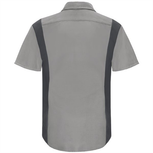 Workwear Outfitters Men's Long Sleeve Perform Plus Shop Shirt w/ Oilblok Tech Grey/Charcoal; XXL