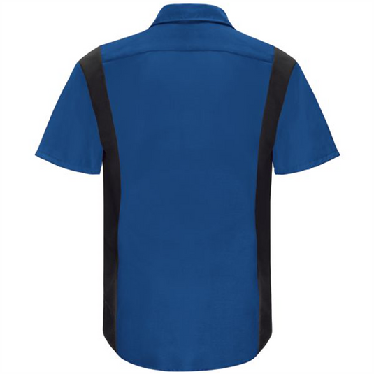 Workwear Outfitters Men's Long Sleeve Perform Plus Shop Shirt w/ Oilblok Tech Royal Blue/Black