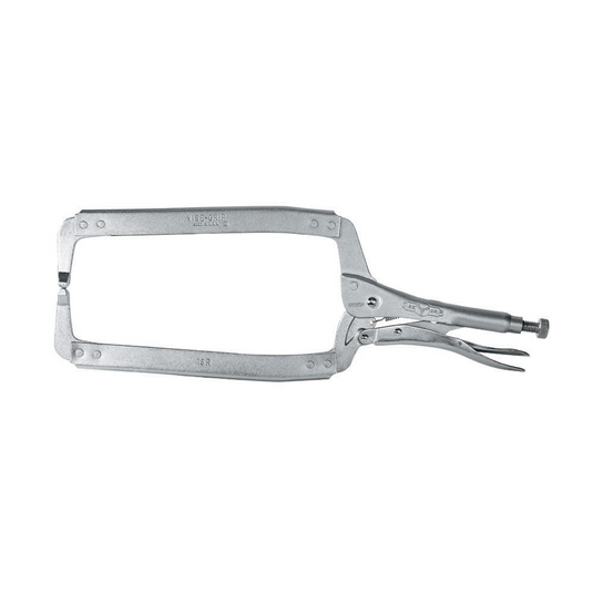 Vise Grip 18R - 8 Inch Fixed Pads Long Reach C-Jaws Locking Clamp