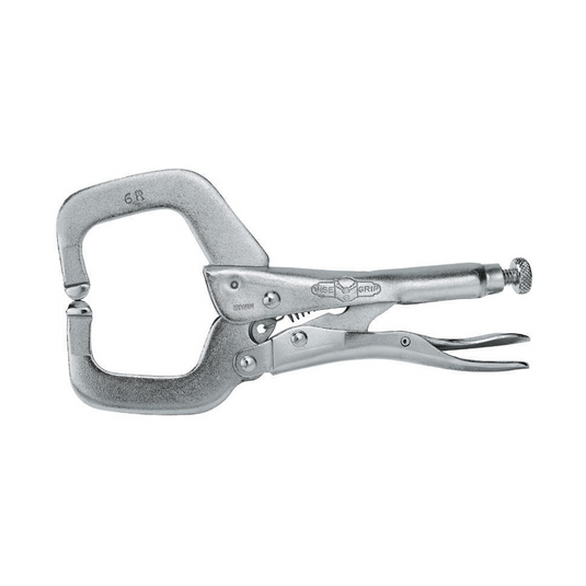 Vise Grip 6R - 2-1/8 Inch Fixed Pads C-Jaws Locking Clamp