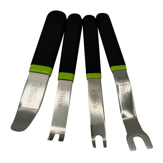 VIM Tools Door And Trim Tool Set; Stainless; 4 Piece Set; Dipped Handles