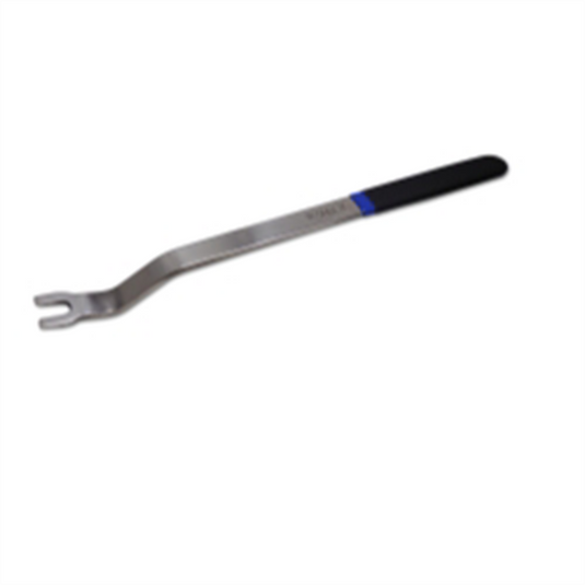 VIM Tools 12 Inch XL Double Bend U Inch Notch Door Panel Clip Tool; Stainless; Dipped Handle