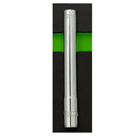 VIM Tools 7/16 Inch SAE Extra Deep 6 Point Socket - 3/8 Inch Drive