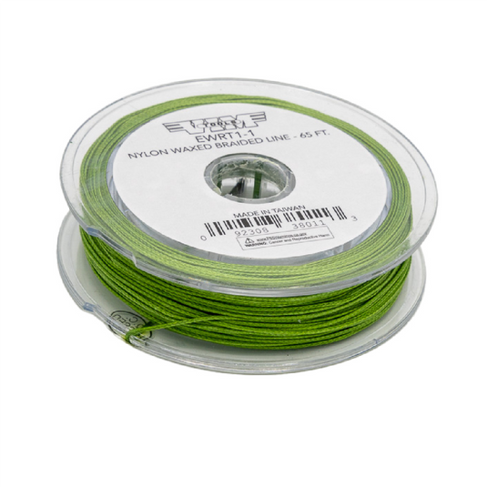 VIM Tools Nylon Waxed Braided Line Roll - 65 Feet - Green
