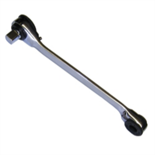VIM Tools 1/4 Inch & 5/16 Inch Hex Bit Ratchet And 1/4 Inch Square Drive Insert; Double Ended