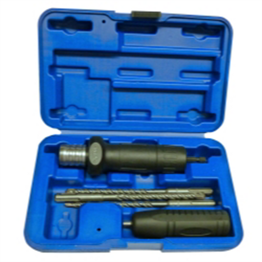 VIM Tools Ha mmer Drill Adapter; 4 Carbide Tipped Ha mmer Drills; 3/16; 1/4; 3/8; & 1/2