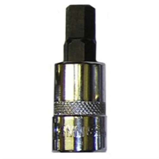 VIM Tools 9 mm Hex Bit; Chrome 3/8 Inch Square Drive Bit Holder