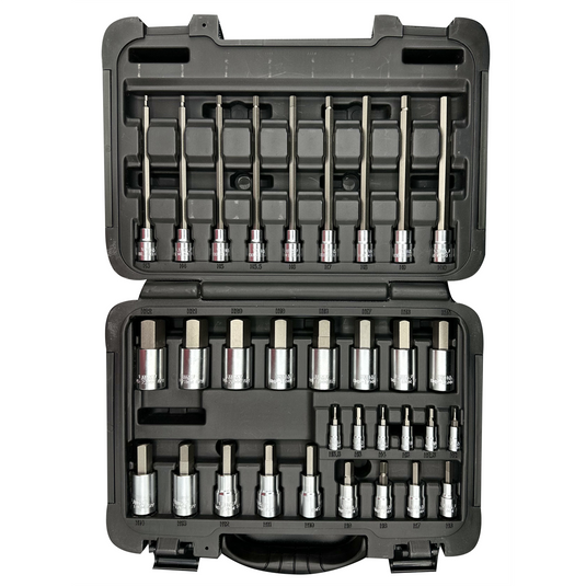 VIM Tools 32 Piece Elite Hex Metric Master Driver Set - S2 Steel