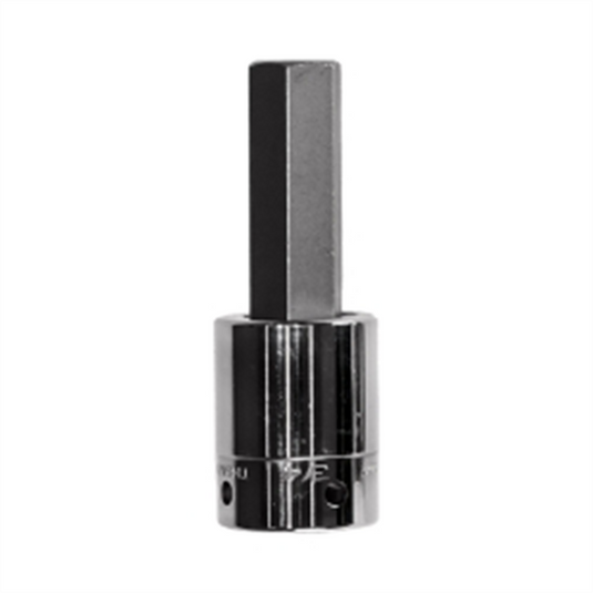 VIM Tools 17 mm Hex Bit; Satin Chrome 1/2 Inch Square Drive Bit Holder