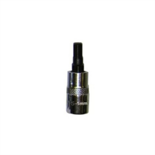 VIM Tools 5 mm Hex Bit; Satin Chrome 1/4 Inch Square Drive Bit Holder