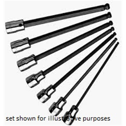 VIM Tools 3/16 Inch Ball Hex Blade; 3/8 Square Drive Holder; 6 Inch OAL