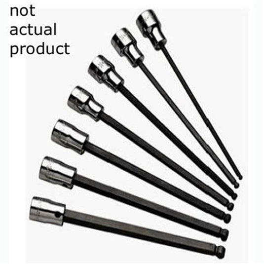 VIM Tools 1/4 Inch Ball Hex Blade; 3/8 Square Drive Holder; 6 Inch OAL