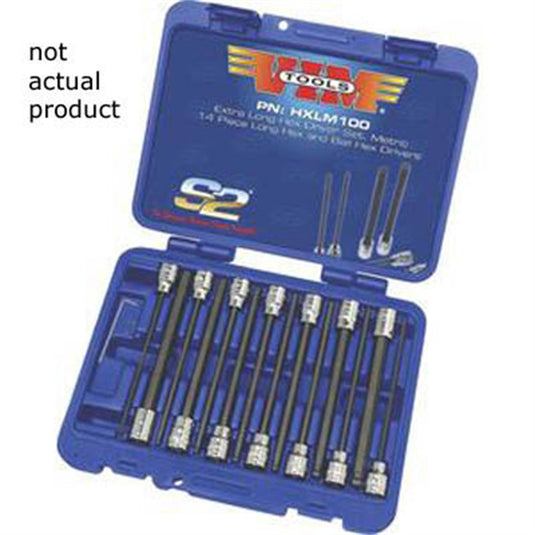 VIM Tools 6 mm Ball Hex Blade; 3/8 Square Drive Holder; 6 Inch OAL