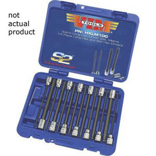 VIM Tools 10 mm Ball Hex Blade; 3/8 Square Drive Holder; 6 Inch OAL