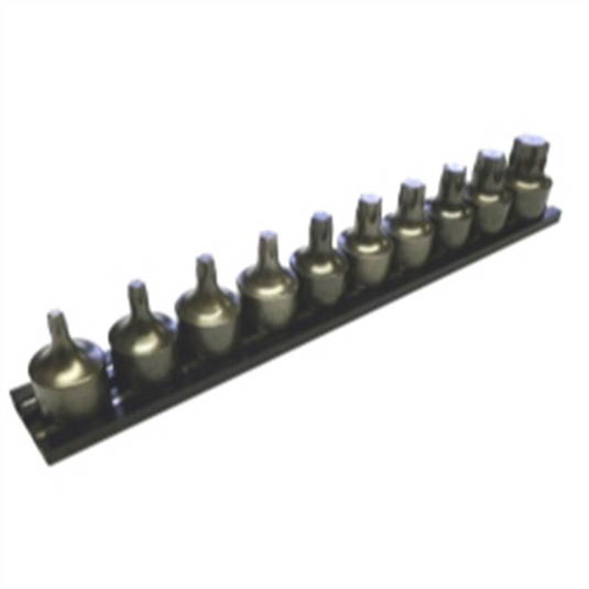 VIM Tools Impact Half Cut TORX Driver Set 10 Piece Power Or Hand Approved; 3/8 Square Drive