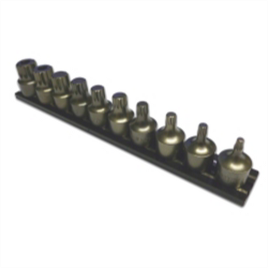 VIM Tools Impact XZN Driver Set 10 Piece Power Or Hand Approved; 3/8 Square Drive
