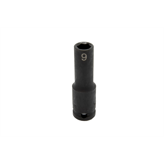 VIM Tools 9 mm X 3/8 Inch Drive CR-MO Impact Socket - Deep