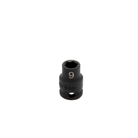 VIM Tools 9 mm X 3/8 Inch Drive CR-MO Impact Socket - Shallow