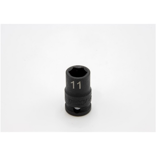 VIM Tools 11 mm X 3/8 Inch Drive CR-MO Impact Socket - Shallow